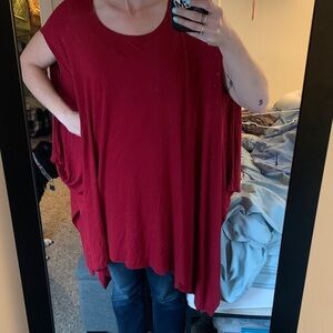 Elegant Burgundy Women's Tunic